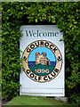 NS2276 : Sign at Gourock Golf Club by Thomas Nugent
