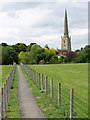 Bottesford - footpath from Station Road to church