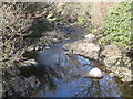 The deeply entrenched Annalong River above the mill bridge