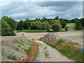 Golf course footpath