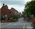 Road junction and narrow street in Brimington