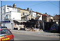 Burnt out building, Clifford Rd