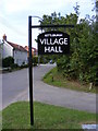 TM2660 : Kettleburgh Village Hall sign by Geographer