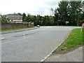 Road junction on sharp bend in A286