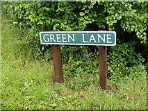 TG0424 : Green Lane sign by Geographer