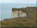 TQ3901 : Telscombe Cliffs: a disappearing fence by Chris Downer
