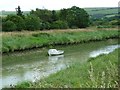 Small craft moored on the Adur near Upper Beeding