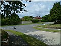 Junction of Maines Farm Road with Manor Road in Upper Beeding