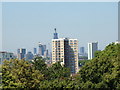 View of the Shard from the hill in Greenwich Park