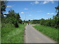 Biker heads up Summer Lane Byway