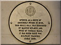 TR0161 : Plaque on Cadet Force building by David Anstiss