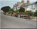 Properties on the north side of Fore Street in Budleigh Salterton