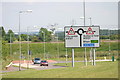 Traffic sign located, along Lichfield Southern Bypass