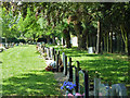 A corner of Gravesend cemetery