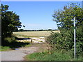 TL2967 : Brook Side Bridleway to Mere Way & Graveley Way by Geographer
