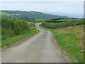 Minor road towards Moor Leas