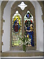 Stained glass memorial window, St Mary Magdalene