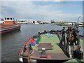 The Aire and Calder Navigation at the western end of Goole docks