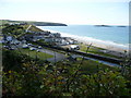 Aberdaron from above the National Trust car park