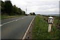 Milepost on the A523