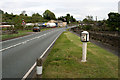 Milepost on the A523