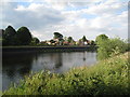 View across the Trent towards the north end of Fiskerton