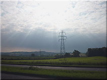 SD5088 : Power lines crossing the A591 near Sizergh Castle by Karl and Ali