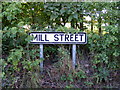 Mill Street sign