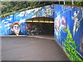 Entrance to the subway under the M3 at Sunbury Cross