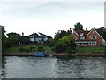 TQ1667 : Houses on the river, Thames Ditton by Malc McDonald