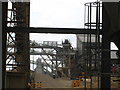 Aggregate depot beside the Thames at New Charlton