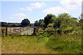 Animal pens next to the Oxfordshire Way