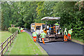 SU5425 : Resurfacing works on Longwood Road by Peter Facey