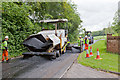 SU5325 : Resurfacing works on Longwood Road by Peter Facey