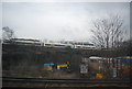 Railway viaduct and industrial landscape,  Lewisham