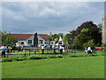 Community hall and playground