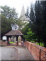 The lych gate to the Church of St Peter and St Andrew at Old Windsor