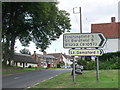 Road signs at Great Sampford, Essex