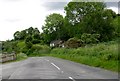 Derelict cottage alongside the B180 viewed from the junction with Cross Lane