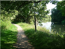 SZ1393 : Iford: riverside path by Chris Downer