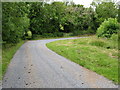 Bend in the Annadorn Road west of the Woodgrange Orange Hall