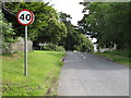 Approaching the junction of Manse Road with the Demesne Road at Seaforde