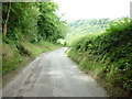 Looking down Mill Bank Road from Lockton