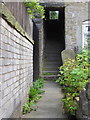 Steps to Blackburn Road from Back Bee Hive Terrace, Blackburn Road, Haslingden