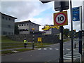 Air Ambulance taking off from Royal Cornwall Hospital Trelisk 