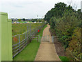 New footpath alignment