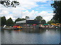 Covered dock on the Thames at Sunbury