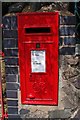 George VI wall mounted postbox, Barnard