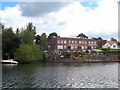 Terraced houses on the Thames by Grand Junction Island