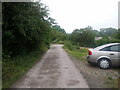 Road on the edge of Ogbourne St Andrew, on the trackbed of the old railway line to Marlborough